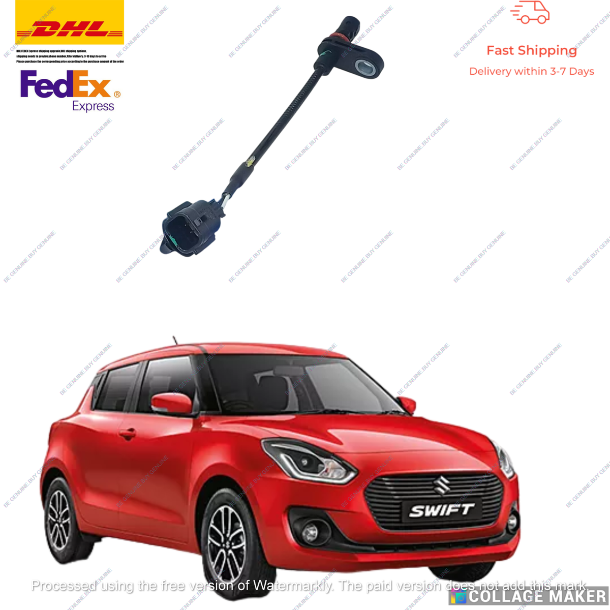 56310M68P01 Speed Sensor Rear Wheel Fit For Suzuki Swift 2018-2024