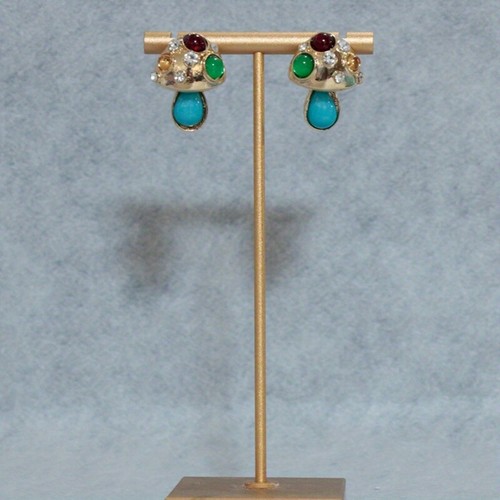 Pendientes geométricos medievales pendientes de nicho pendientes retro de lujo de alta gama - Imagen 6 de 7