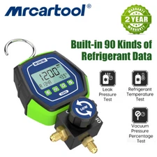 Refrigeration Digital Manifold Gauge Set HVAC A/C Vacuum Pressure Leakage Tester