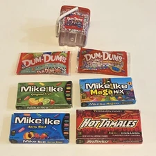 AA Mini Brands Mixed Series Candy Lot Dum Dums Mike & Ike Hot Tamales Miniatures
