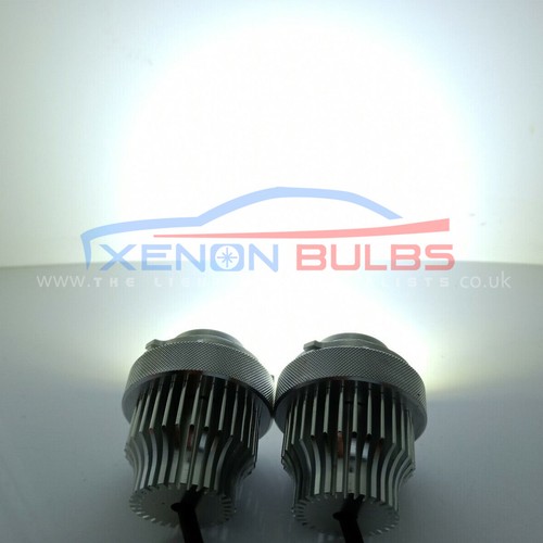 90W BMW E60 LCI 2007- white HEADLAMPS ANGEL EYES HALO RINGS LED MARKER /A29 - Picture 7 of 8