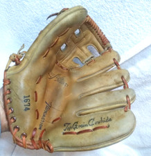 Sears Baseball Glove 1674 Top Grain Cowhide RHT 10.5 Pro Style Pocket Usable