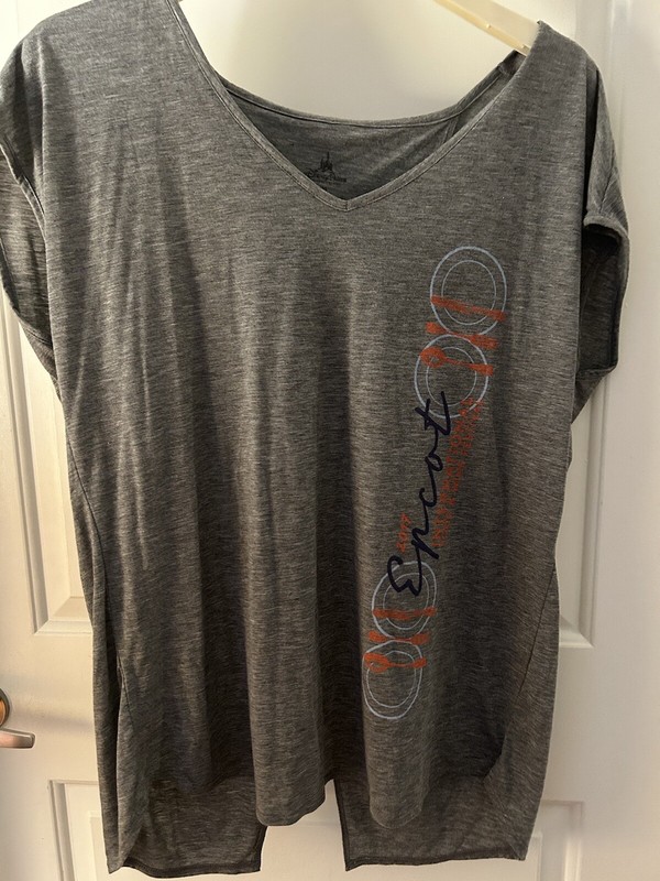 Disney Parks Authentic Gray 2017 Epcot Food & Wine Top XL