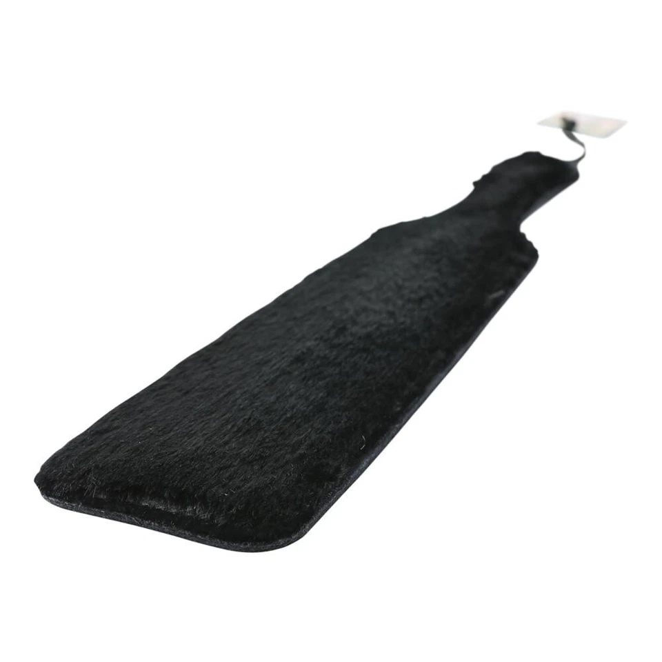 Sport Sheets Ultimately Pleasurable Fur Lined Leather Paddle Black, New - Image 4 of 4