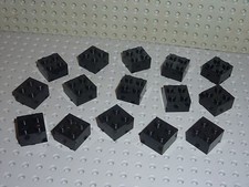 15 x LEGO Black bricks 2x2 ref 3003 Set 10018/7190/3598/4425/1513/1882/9251/9262