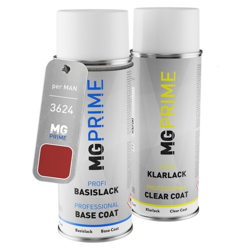MG PRIME Kit Vernice Spray Per Auto – Bomboletta Da 400 Ml Di Colore Base 385 Anvil + Vernice Trasparente – Per Riparazioni Carrozzeria E Plastiche