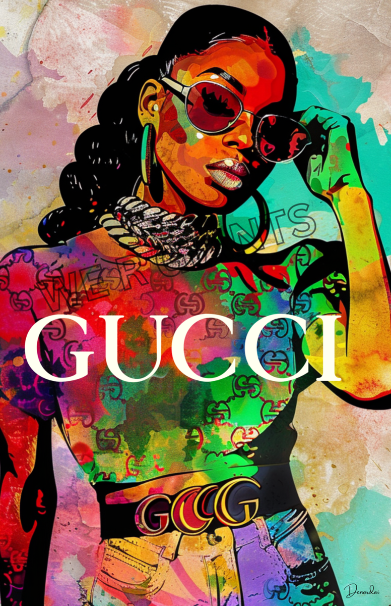 Gucci Pop Art Print 11x17 Wall Decor Urban Wall Art Hip Gucci Pop Art Print 11x17 Wall Decor Urban Wall Art Hip