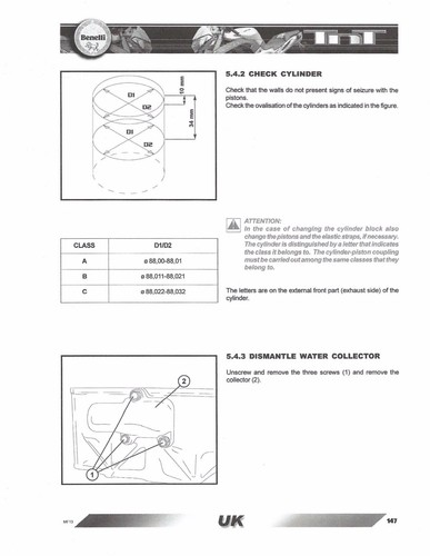 Benelli Service Workshop Manual TNT 1130 - Picture 3 of 12