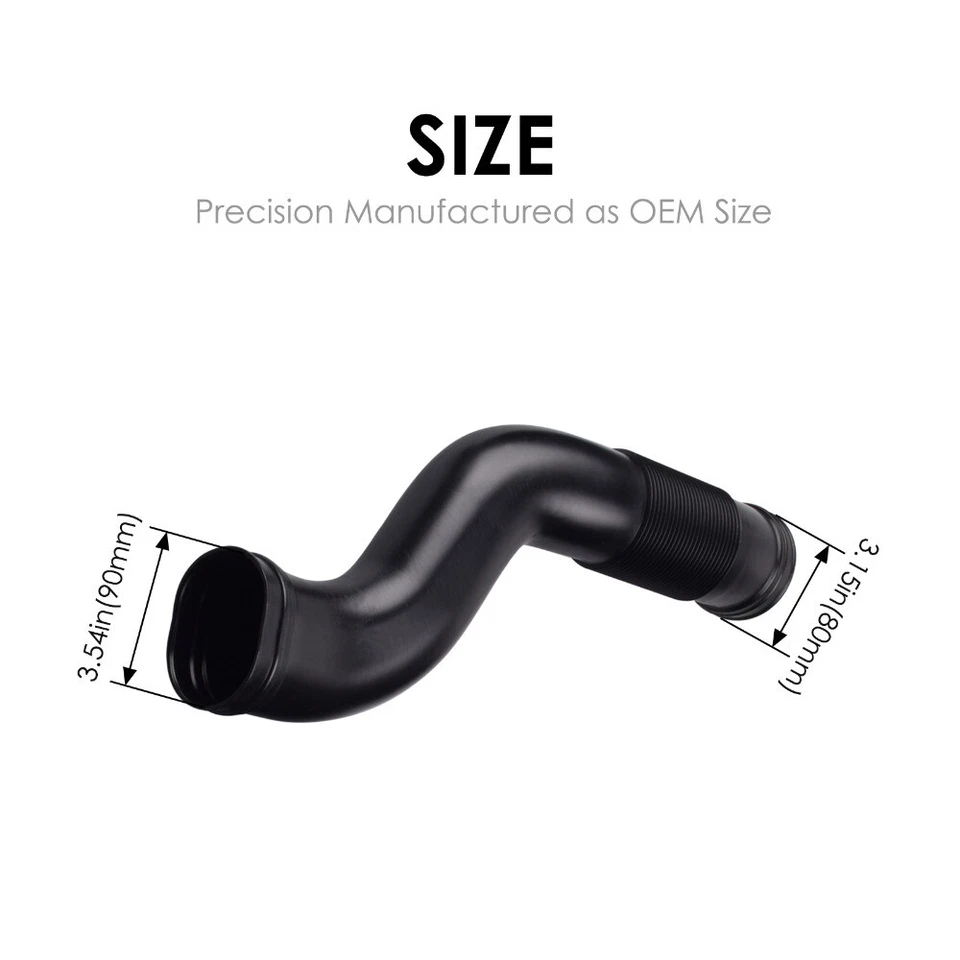 Левый и правый воздухозаборник воздуховод трубный шланг для Mercedes Benz ML350 ML300 GL450 W164 - Изображение 3 из 4