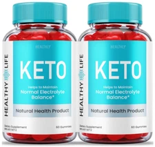 (2 PACK) Healthy Life Keto Gummies For Weight Loss 120 GUMMIES