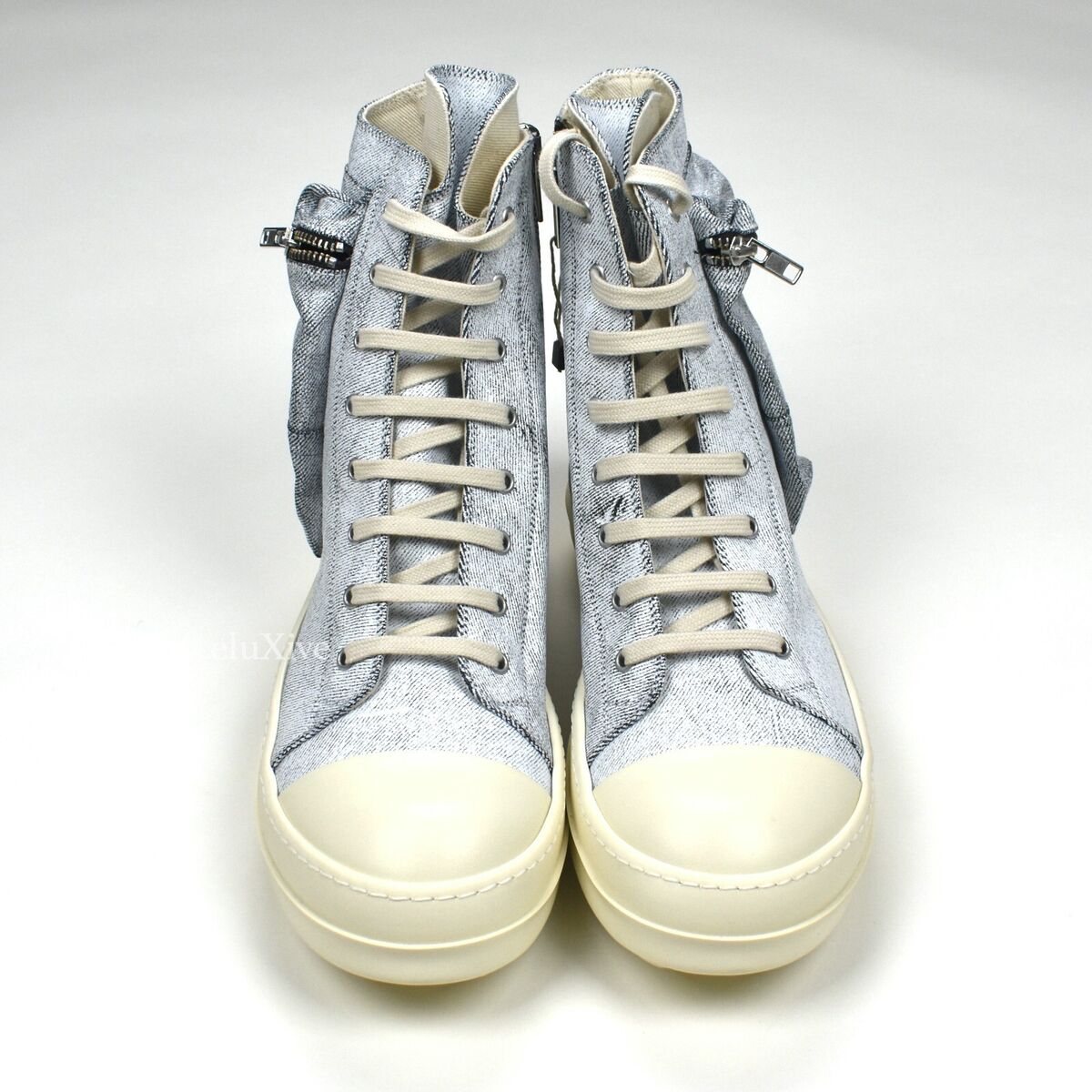 NWT $965 Rick Owens DRKSHDW Painted Denim Cargo Ramones NWT $965 Rick Owens DRKSHDW Painted Denim Cargo Ramones
