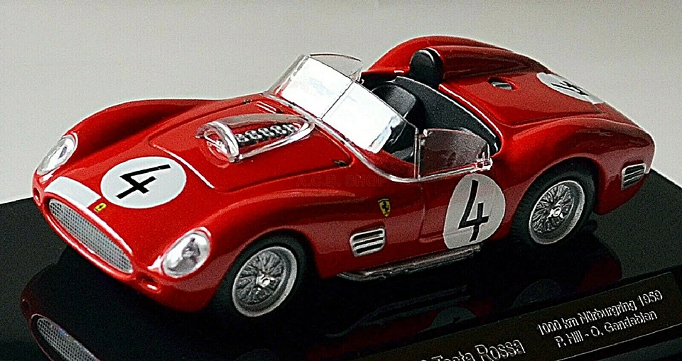 Ferrari 250 Testa Rossa 1000 Km Nürburgring 1959 #4 Phil Hill 1:43 Bburago - Immagine 3 di 4