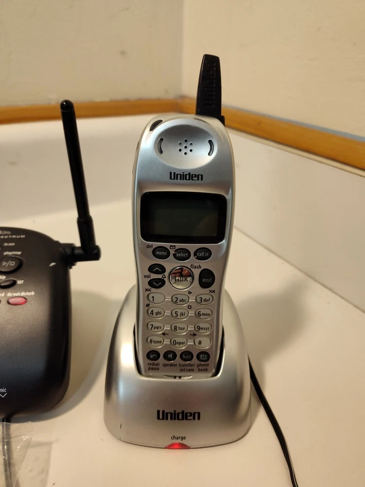 Винтажный UNIDEN DCX-640 DCT648-3 непроверенный телефон телефон трубка подставка лот на запчасти - Изображение 3 из 4