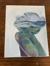 Hand Painting, “Water Woman” Hand Art