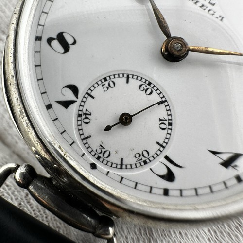 Orologio Uomo Vintage Omega Di 1912 Argento-Porcelana Carica Manuale Manufatura - Imagen 3 de 17