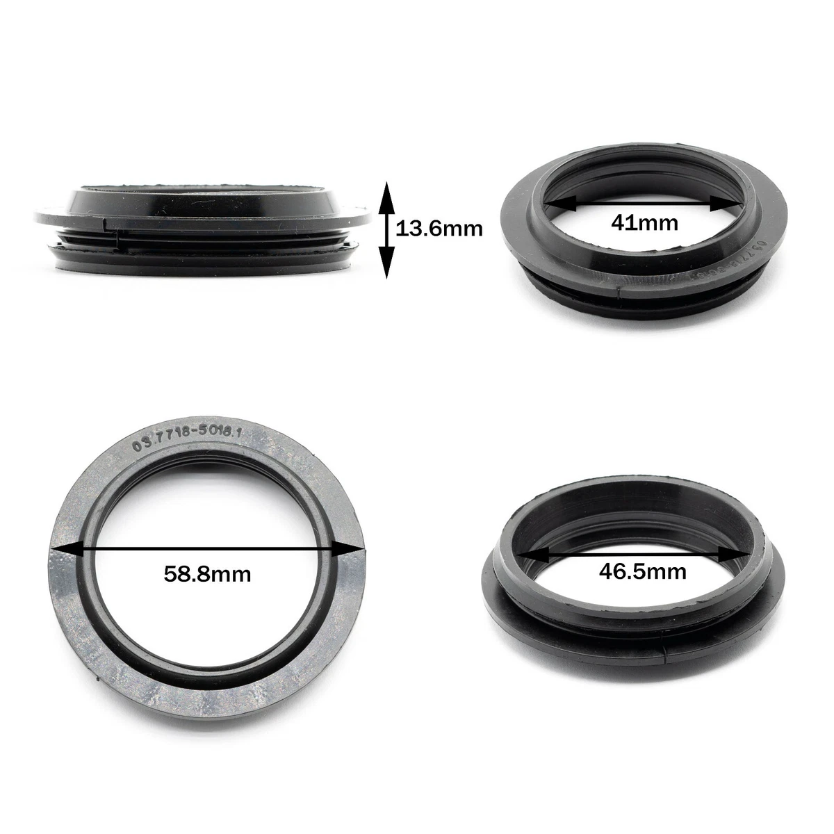 Oil seal 03.7718-5018.1 (03771850181) of the vacuum brake booster 