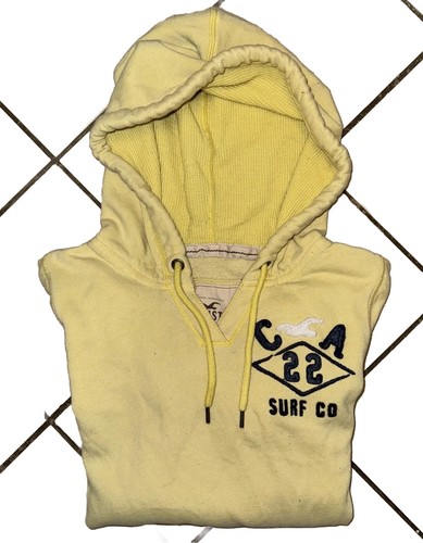 Hollister Hoodie Pastel Yellow Small size Front Pockets - Picture 6 of 6