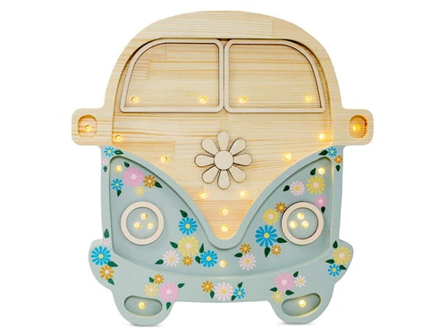 Little Lights Night Light Lamp Van Flower Power for Dimming with LED