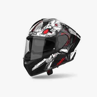 INTEGRALHELM AIROH MATRYX NYTRO GLÄNZEND SCHWARZ WEISS RED GRÖSSE XS S M L XL XXL