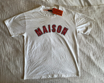 MAISON 9 PARIS The Arsenale Collaboration White T-Shirt Men s Size L 100% Cotton