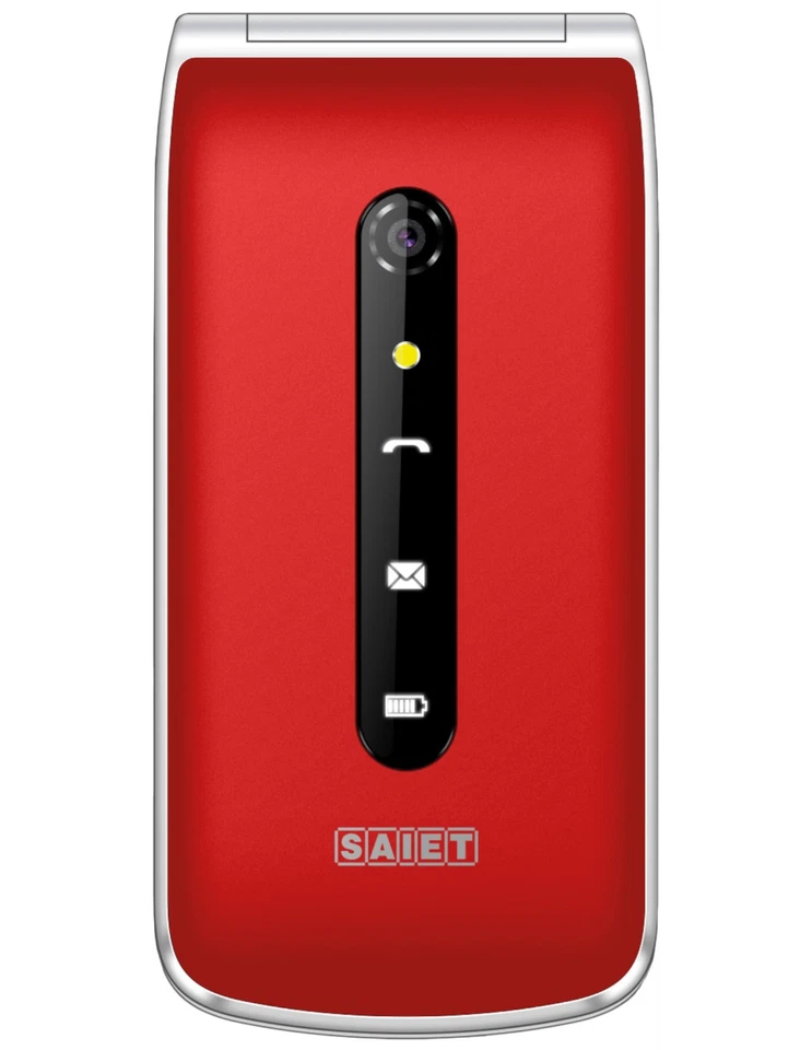 Saiet VANTO tasti caratteri Grandi SOS flip attivo usb-c base di ricarica ROSSO - Immagine 4 di 4