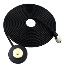 NMO Mount Magnetic UHF VHF Antenna Base PL-259 For ICOM KENWOOD MOTOROLA