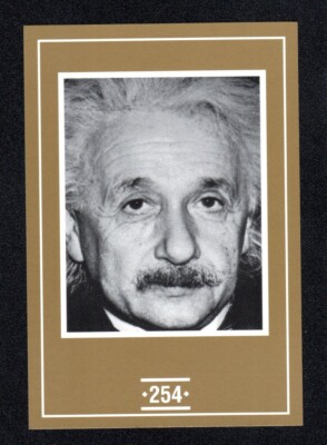 Albert Einstein Physicist 1991 Face To Face Game Famous Celebrity Card