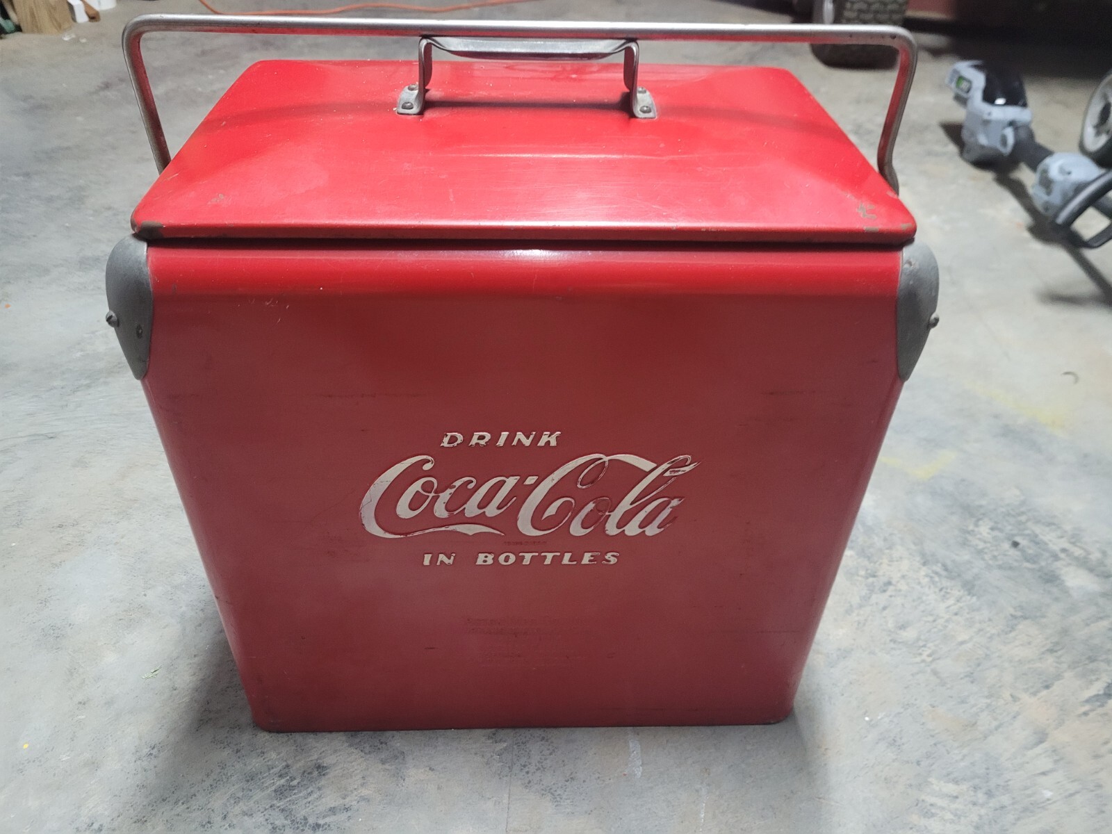 🧩Vintage 1950’s Metal Cavalier CocaCola Cooler eBay