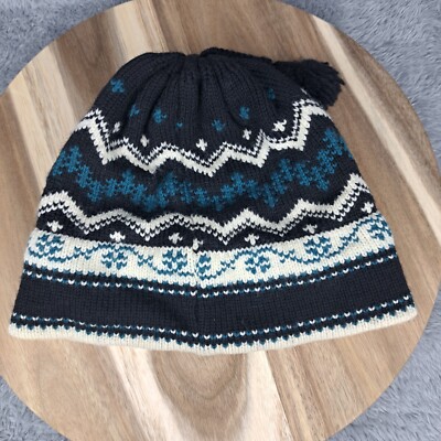 Vintage Vermont Originals Hat Cap Beanie 100% Wool Black  display picture 1