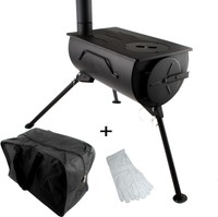 Frontier Stove Portable Wood Burning Cooker Heater Camping Fireplace Carry Bag Frontier Stove Portable Wood Burning Cooker Heater Camping Fireplace Carry Bag