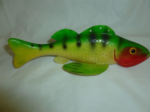 7-1/2 Inch Wood Unsigned (Irving Rubitschung?) Glass Eyed Ice Decoy Lot E-223 - Picture 11 of 11