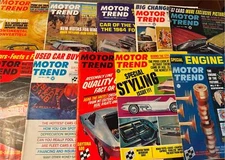Motor Trends 1960's 10 Different Sports Car Magazine (Lot MT02) Nice Condition