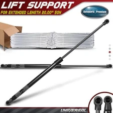2x Universal Lift Supports Shock Struts Extended Length 20.00'' 50N SX200P111DC