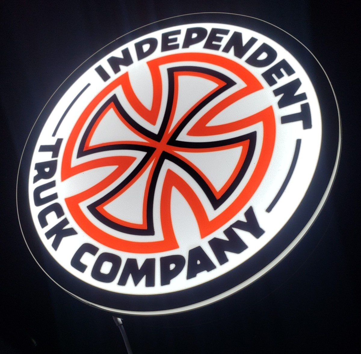 Vintage Independent Truck Skateboard Logo. Custom Led Lightbox 3D
