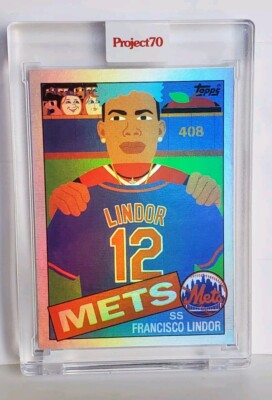 2021 Topps Project70 Francisco Lindor SSP /70 By KEITH SHORE RAINBOW FOIL SEALED