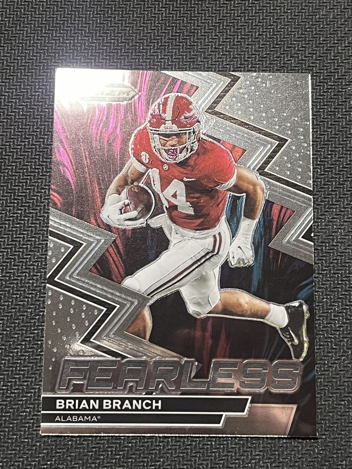 Brian Branch Panini Prizm Draft Picks Fearless #F6 Base