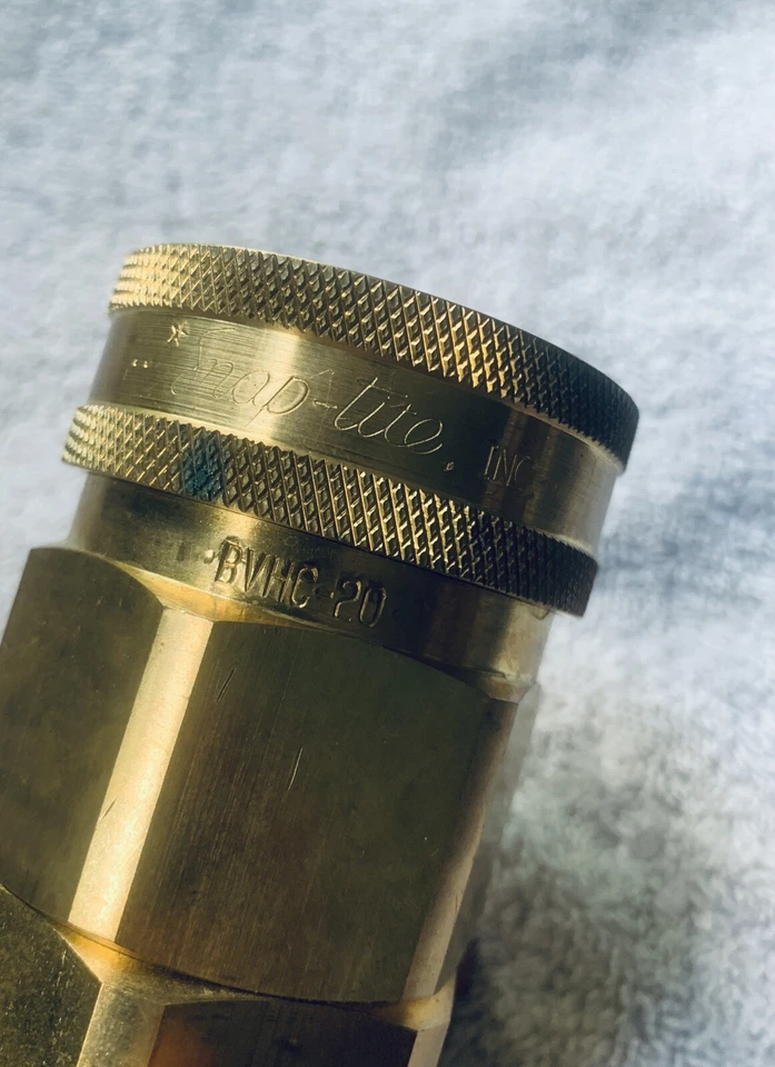 1.5" Brass Quick Coupler Female Connector - Snap-Tite BVHC-20 Hydraulic Fitting - Image 3 of 4