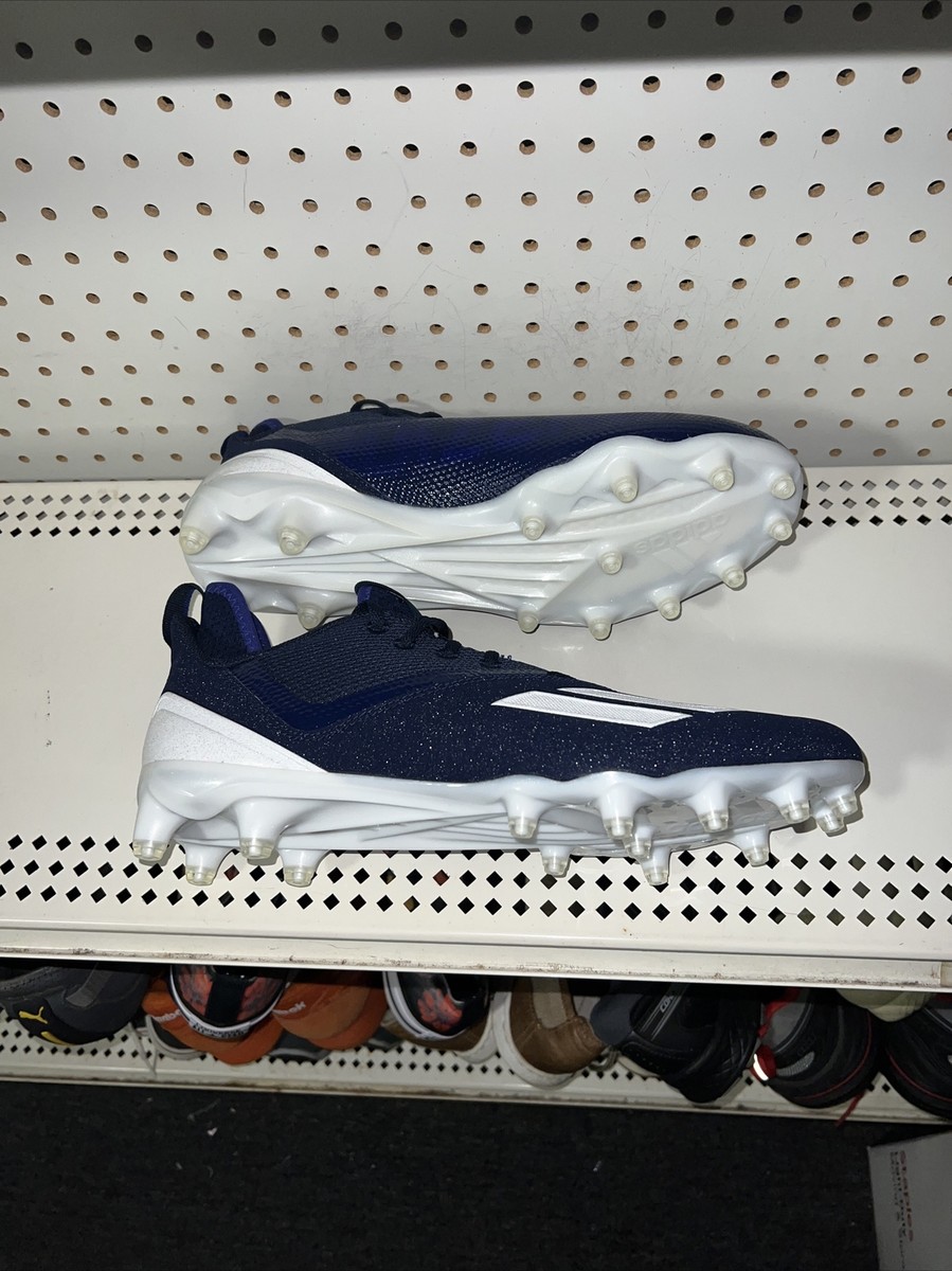 Adidas Adizero Scorch Mens Football Cleats Size 13 Navy Blue  display picture 1