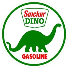 #G207 Sinclair Oil Dino Gas Gasoline Pump Decal Sticker Fully Laminated Vinyl