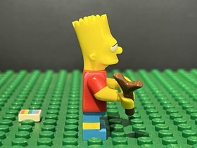 Lego Bart Simpson Minifigure Eyes Looking Left The Simpsons House 71006 sim001