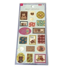 Daiso Bears Collection Stamp Sticker Sheet