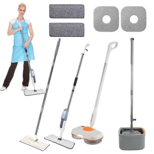 Mop and Bucket with Wringer Set / Spin Mop / Electric Cleaner Floor Cleaning
