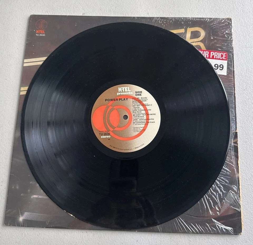 Power Play Various Artists LP Vinyl Record 1980 - OG Shrink Wrap_VG++ - Image 3 of 4