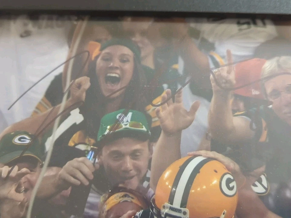 Foto 8x10 firmada a mano por Terry Glenn enmarcada Green Bay Packers y certificado de autenticidad JSA Foto 4 de 4