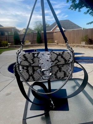 Coach Incredible Tabby 26 Snake Beaded Shoulder/Crossbody Bag NWT