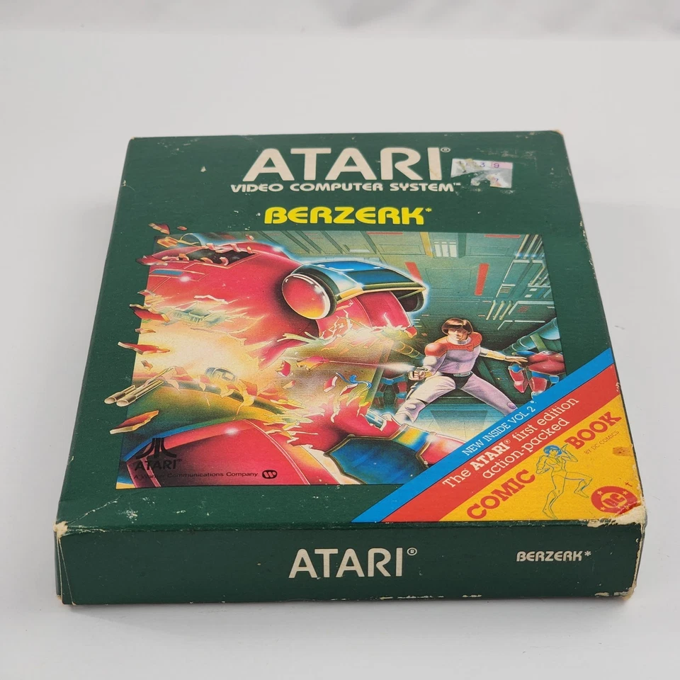 NEW Atari 2600 Berzerk 1982 CX2650 w/ 1st DC Comic Book Vintage Video Game - Image 4 of 4