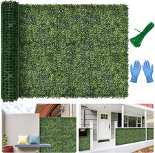 Artificial Boxwood Backdrop Roll - 40"x120" UV-Anti Faux Greenery Decor