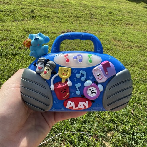 2000 Mattel Blue's Clues Boom Box Buddy Toy Tested And Working.