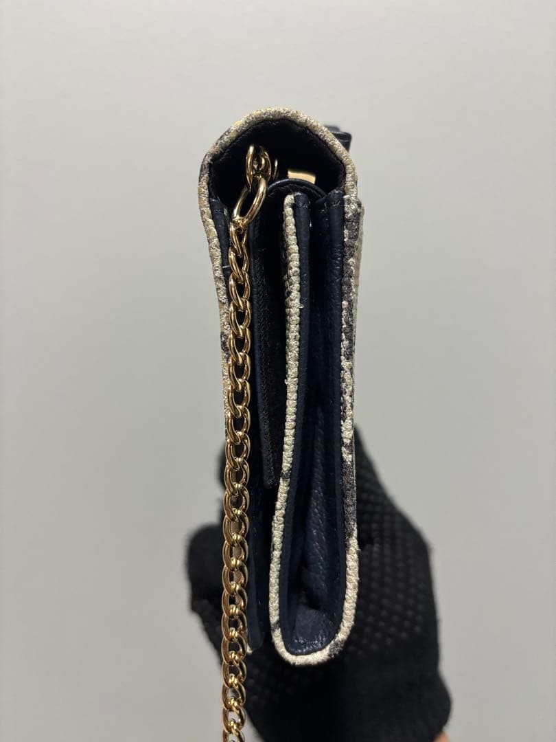 See by Chloe Shoulder Bag Python Leather Beige Na… - image 8