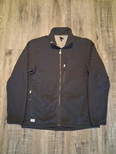 Vintage 90s Y2K Nike Preformance Fleece Windbreaker Jacket Black Mens L Full Zip